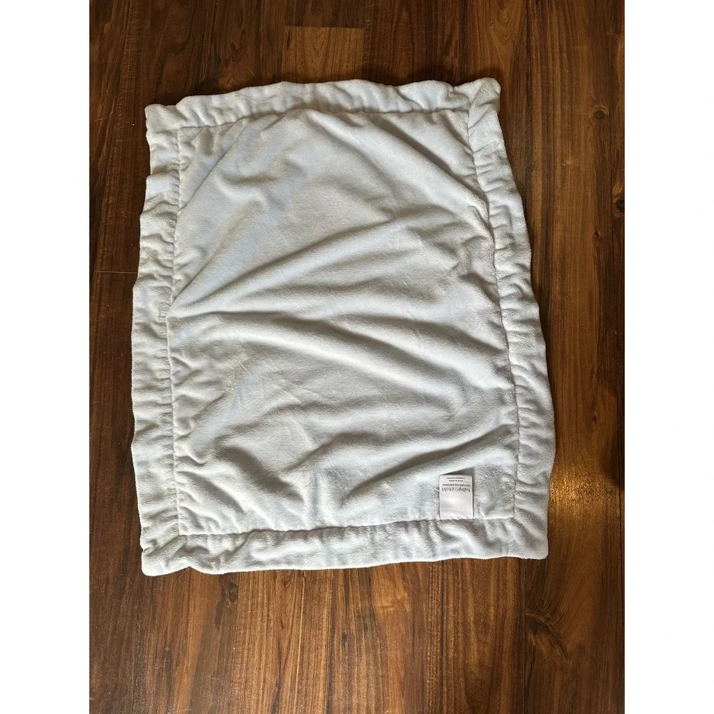Restoration Hardware Baby & Child Light Blue Baby Blanket Very Soft RARE 23